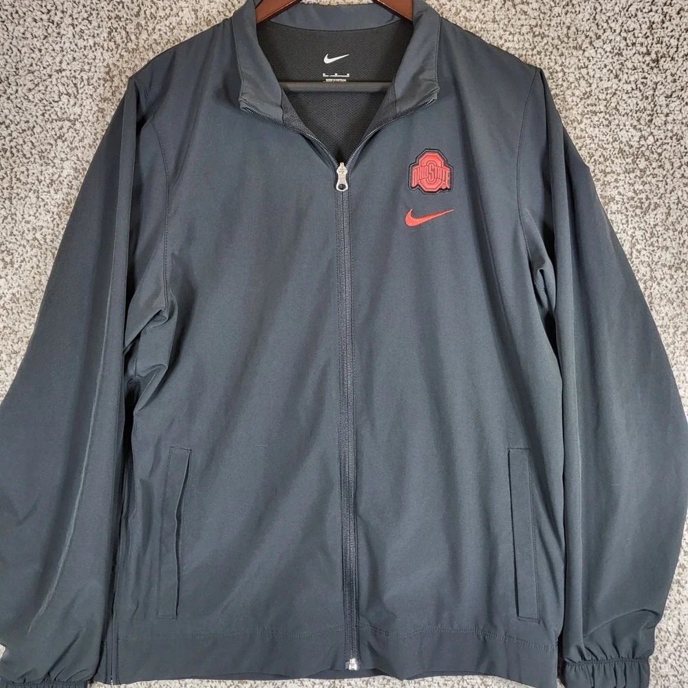 Ohio State Buckeyes‎ Nike Track Jacket Mens Medium Full Zip Black